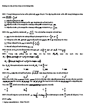 Đề ôn tập môn Toán - Đề 7